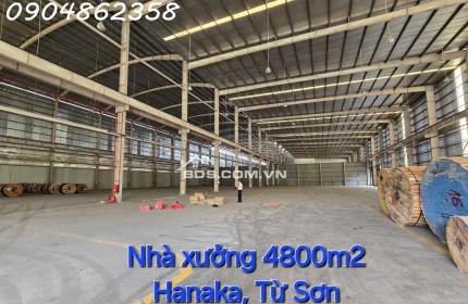 KHO XƯỞNG CHO THUÊ TẠI VỊ TRÍ ĐẮC ĐỊA – TỪ SƠN, BẮC NINH 
北宁工业4800, 5760, 6000, 12000平方米厂房出租